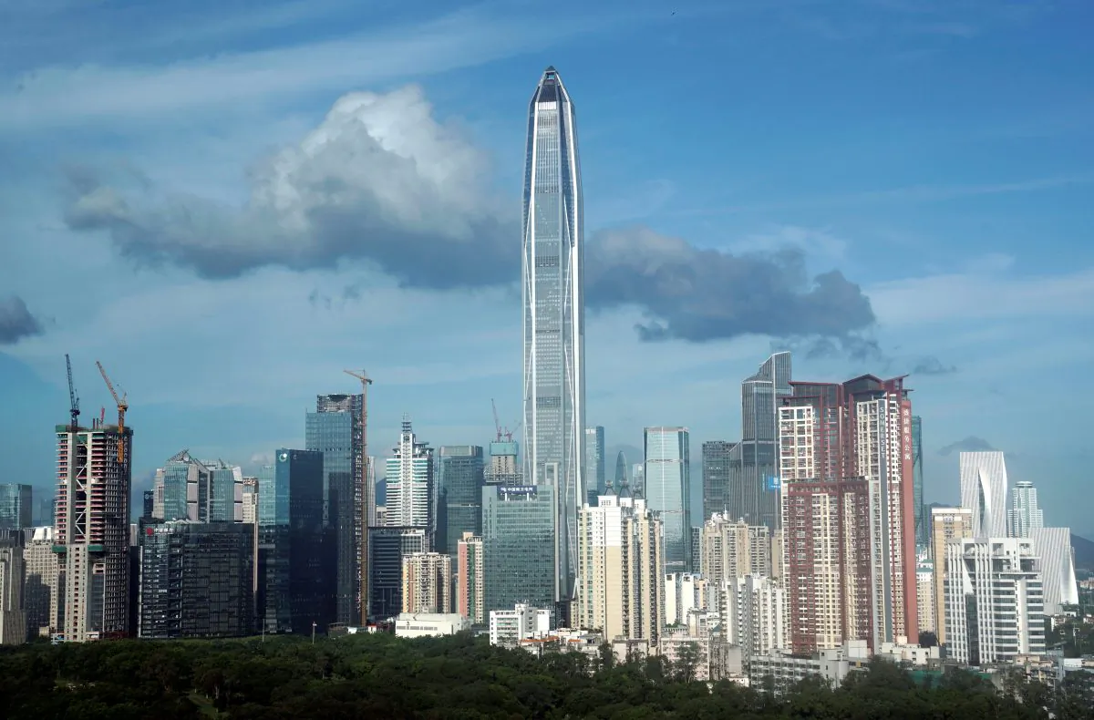 Buildings are seen in Shenzhen, China on Sept. 18, 2018. (Jason Lee/Reuters)