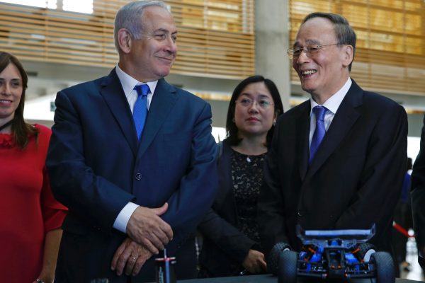 Chinese Vice Chair Wang Qishan in Jerusalem.