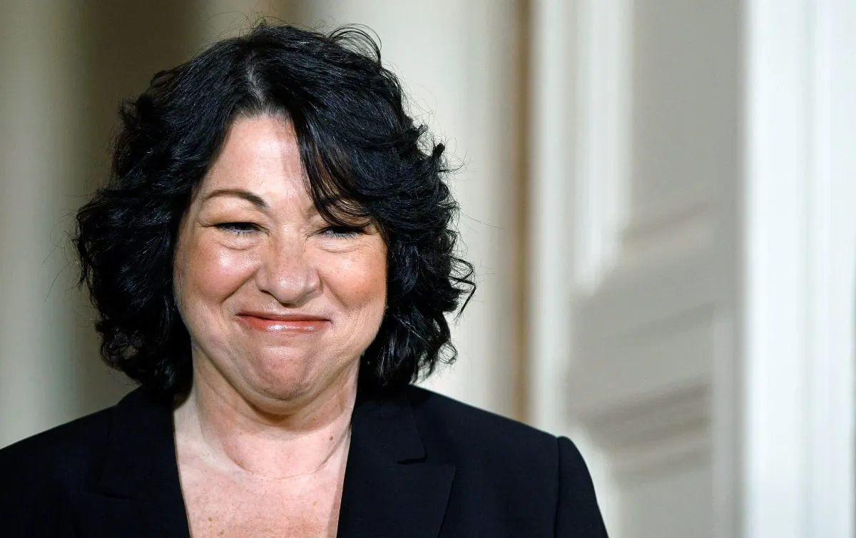 Judge Sonia Sotomayor as she is named by then-President Barack Obama to be nominated to the Supreme Court, in the White House in Washington on May 26, 2009. (Chip Somodevilla/Getty Images)