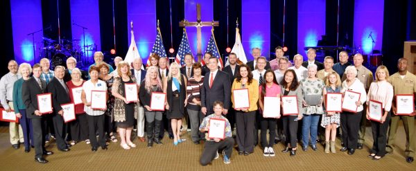 California Senator Joel Anderson held his last California Heroes Month