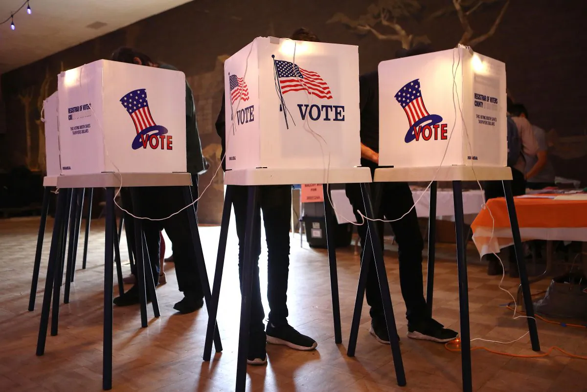 Voters cast their ballots in Los Angeles on June 5, 2018. California's voter rolls have been plagued by problems. (Mario Tama/Getty Images)