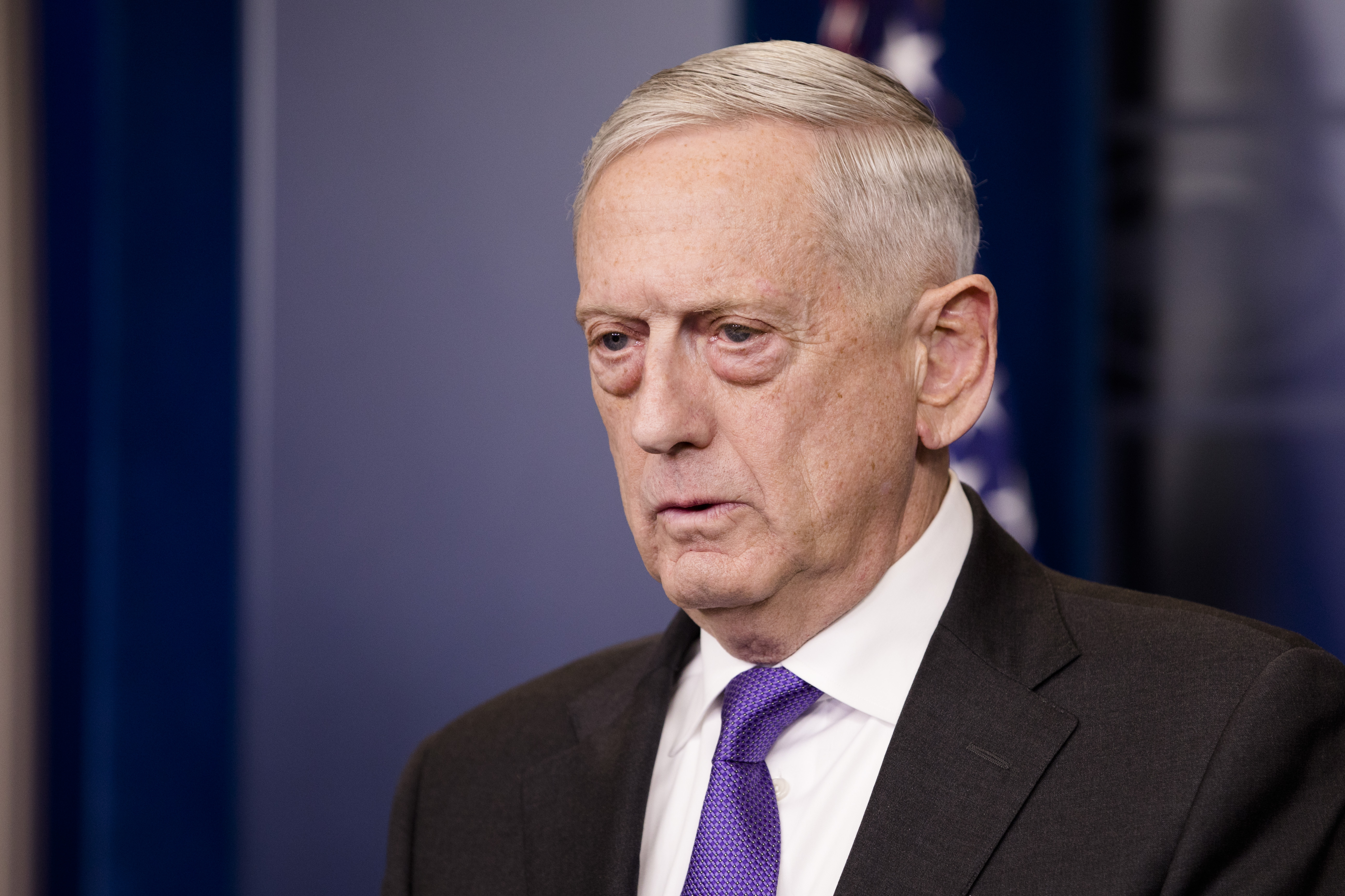 Secretary of Defense Jim Mattis at the White House