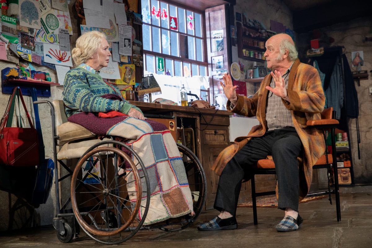 Fionnula Flanagan and Mark Lambert in The Ferryman