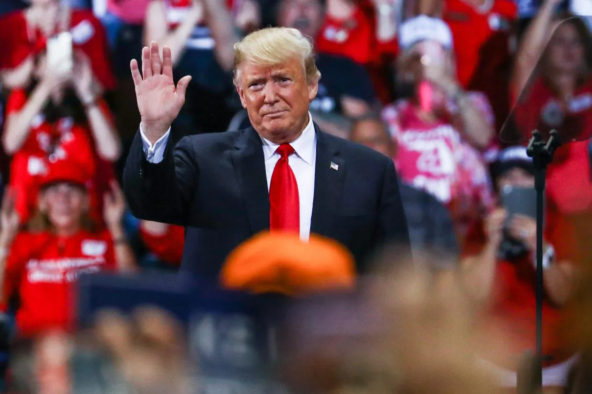 President Donald Trump at a Make America Great Again rally in Fort Myers, Fla., on Oct. 31, 2018. (Charlotte Cuthbertson/The Epoch Times)