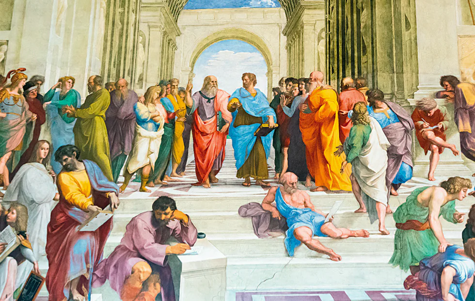 “The School of Athens” (detail), circa 1510, by Raphael (1483–1520). Fresco. (VIACHESLAV LOPATIN/SHUTTERSTOCK)