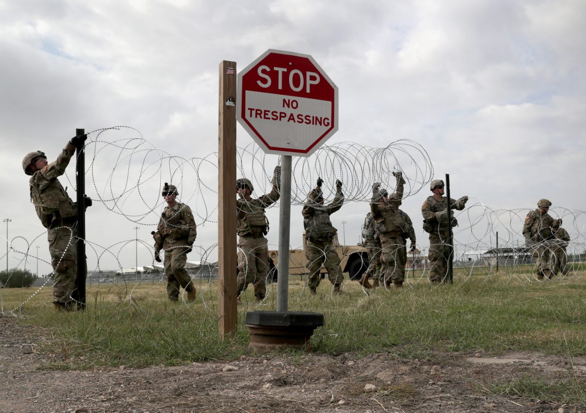 Troops Arrive To U.S. Mexico Border Spots Where Migrant Caravan May Arrive In Coming Weeks