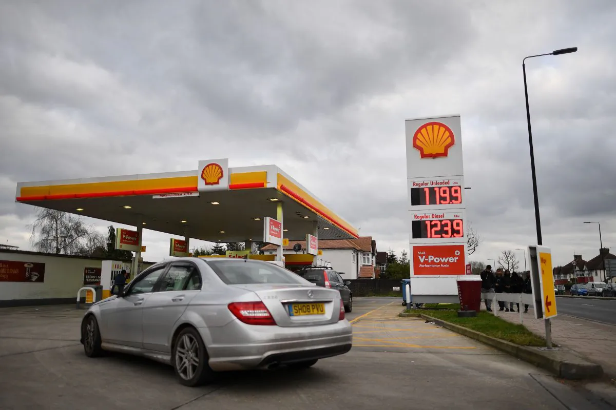 A fuel station in London on Jan. 30, 2018. (Ben Stansall/AFP/Getty Images)