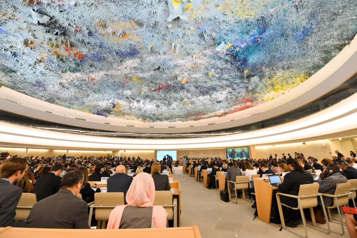 The United Nations Human Rights Council in Geneva in a file photo. (ALAIN GROSCLAUDE/AFP/Getty Images)