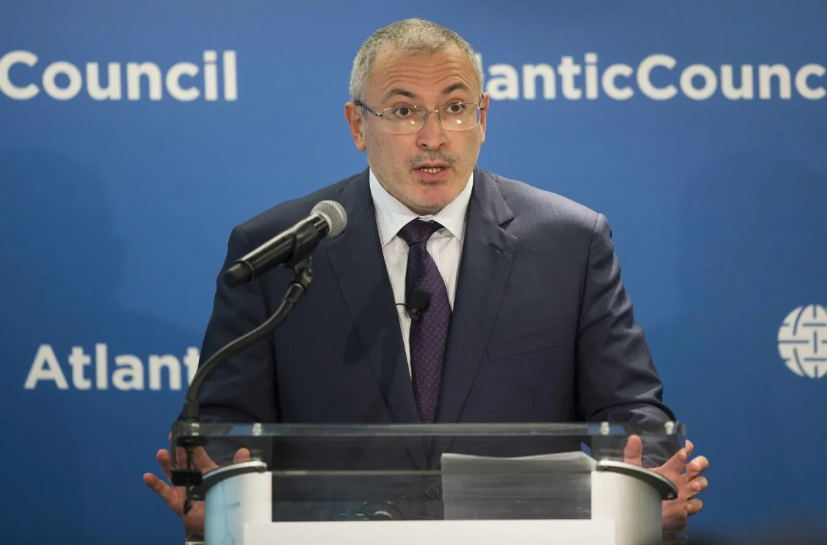 Mikhail Khodorkovsky at the Atlantic Council in Washington, DC, on June 17, 2015. (Jim Watson/AFP/Getty Images)