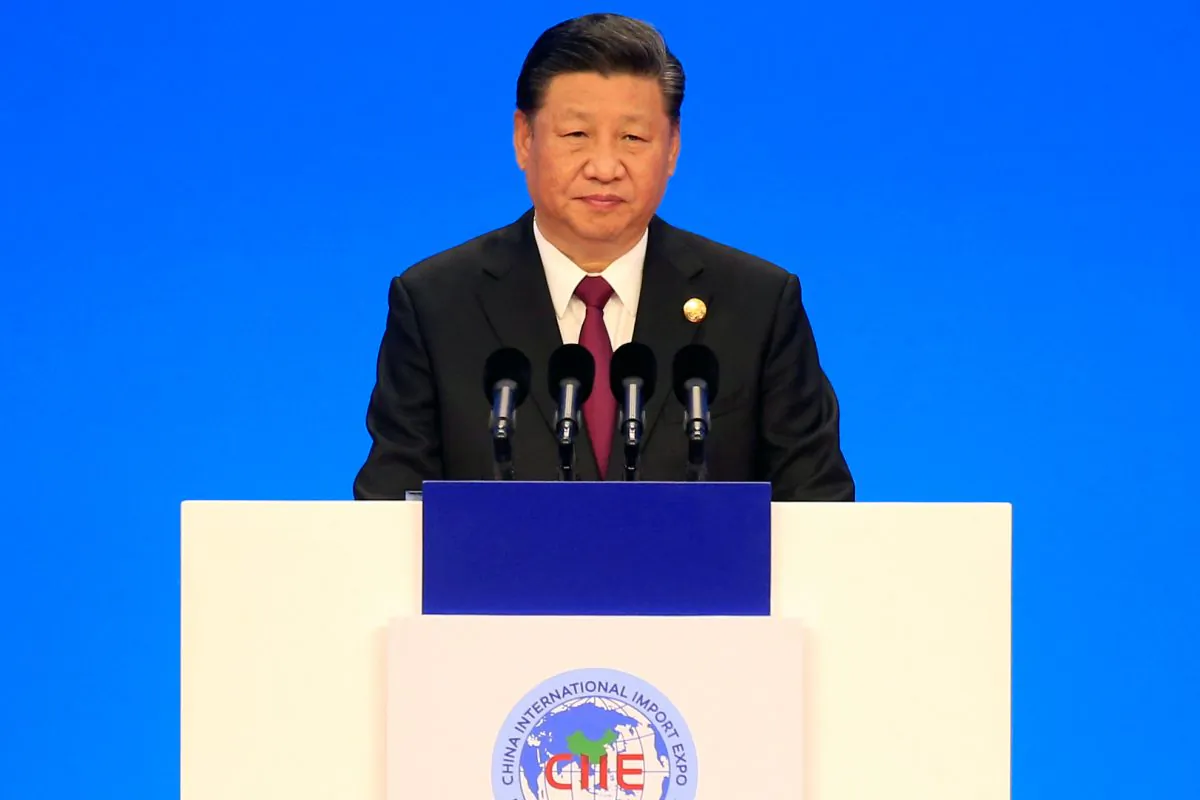 Chinese leader Xi Jinping attends the opening ceremony for the first China International Import Expo (CIIE) in Shanghai, China on Nov. 5, 2018. (Aly Song/Reuters)