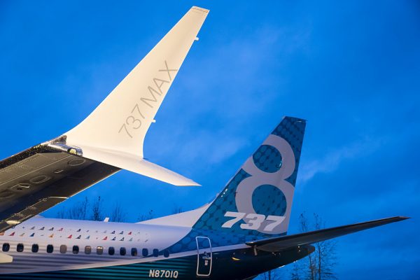 winglets on Boeing 737 max