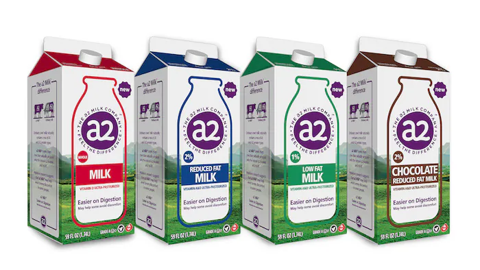 a2 Milk, from New Zealand-based The a2 Milk Company, is the most widely available brand in the U.S. (Courtesy of The a2 Milk Company)