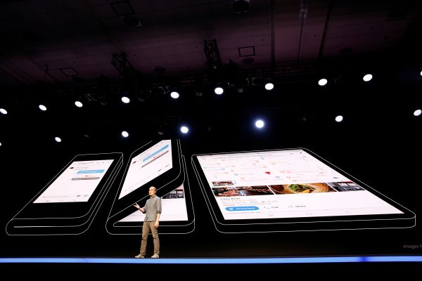 Samsung unveils foldable screen display in San Francisco