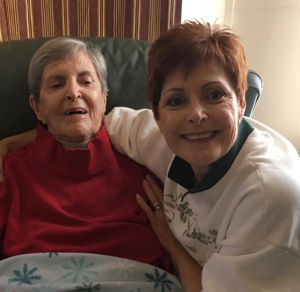 Hammond with her mother