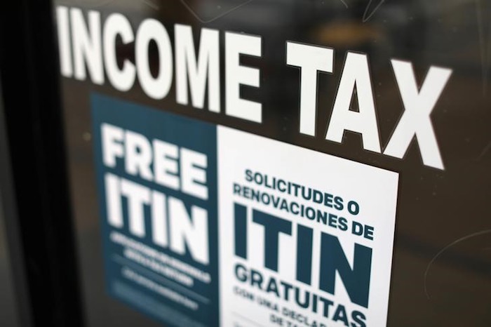 Tax preparation office pictured in Los Angeles