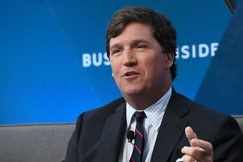 Tucker Carlson, host of 'Tucker Carlson Tonight' speaks onstage at IGNITION: Future of Media at Time Warner Center in New York City, on Nov. 29, 2017. (Photo by Roy Rochlin/Getty Images)