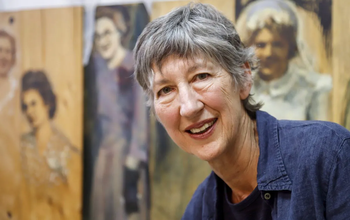 Artist Bev Tosh at her studio in Calgary, Alta., Thursday, Nov. 1, 2018. (Jeff McIntosh/The Canadian Press)