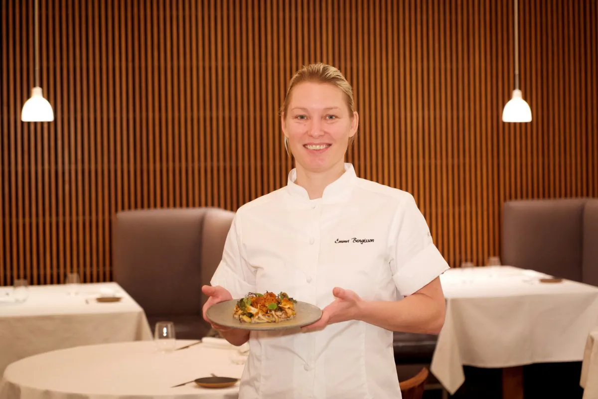 Chef Emma Bengtsson has earned two Michelin stars as executive chef of Aquavit in Midtown. (Shenghua Sung)