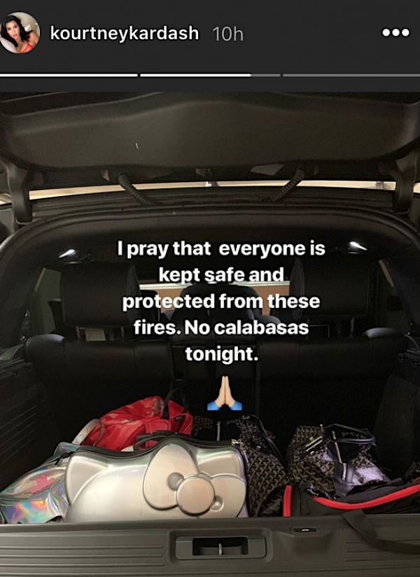 Kourtney Kardashian shared a photo