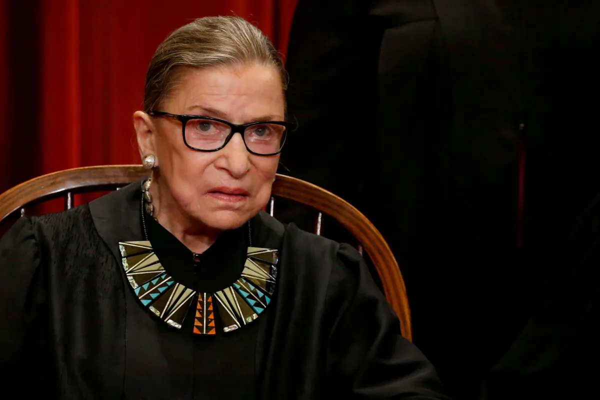 U.S. Supreme Court Justice Ruth Bader Ginsburg at the Supreme Court building in Washington on June 1, 2017. (Jonathan Ernst/Reuters)