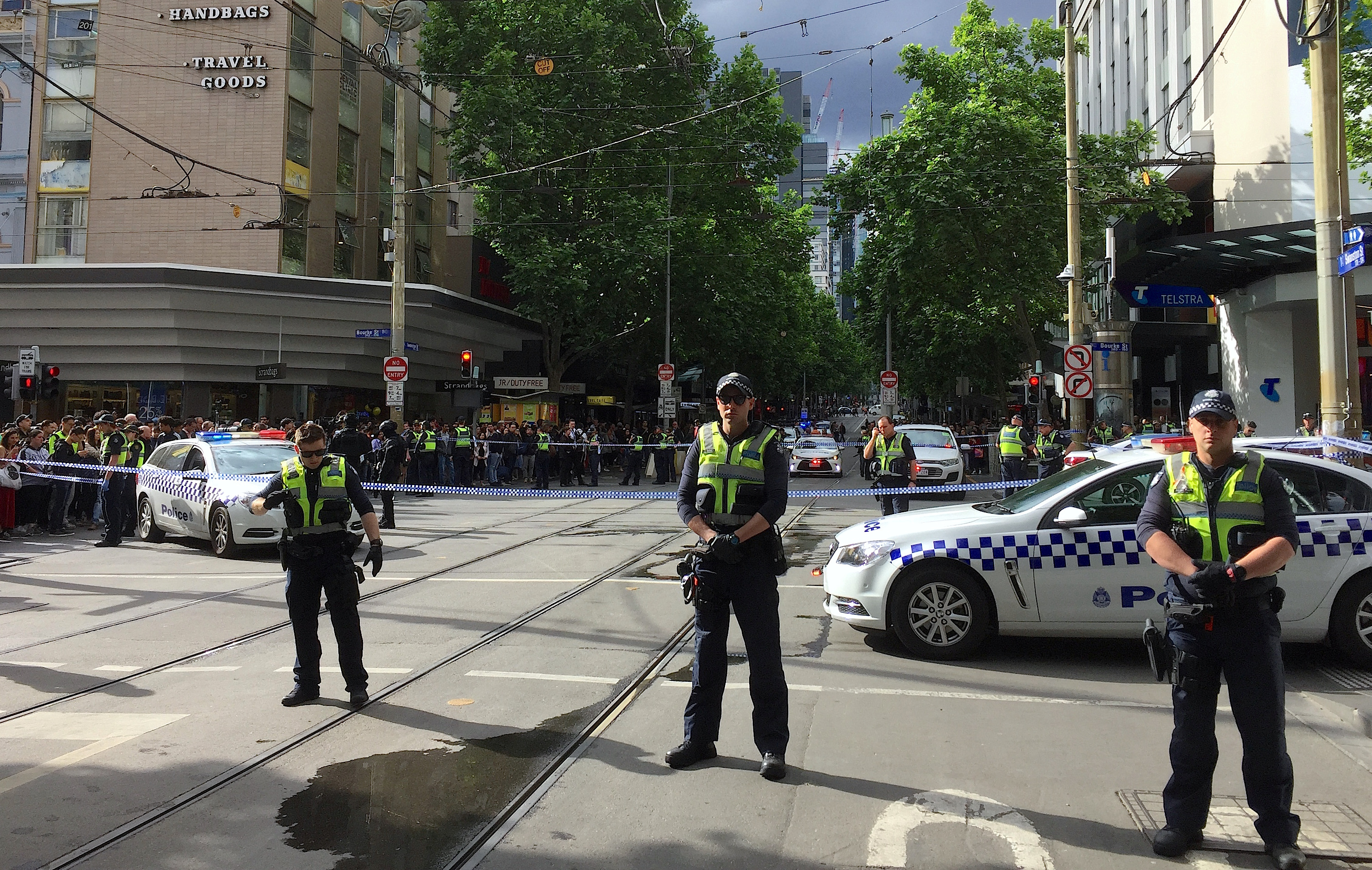 Policemen in central Melbourne