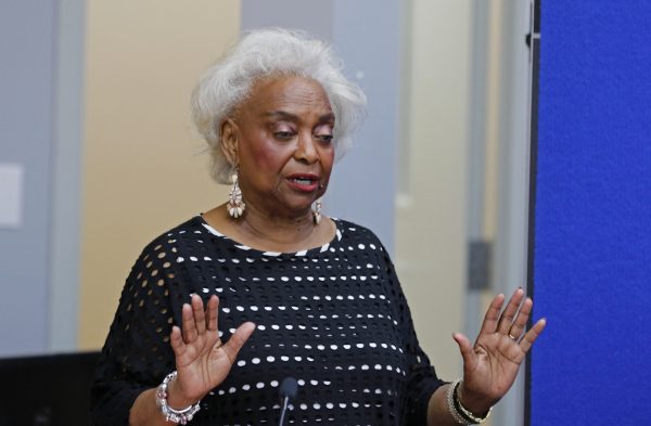 Brenda Snipes, Broward County Supervisor of Elections, during a canvassing board meeting in Lauderhill