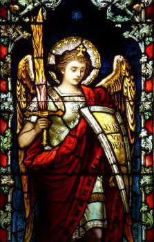 St. Michael in stained glass