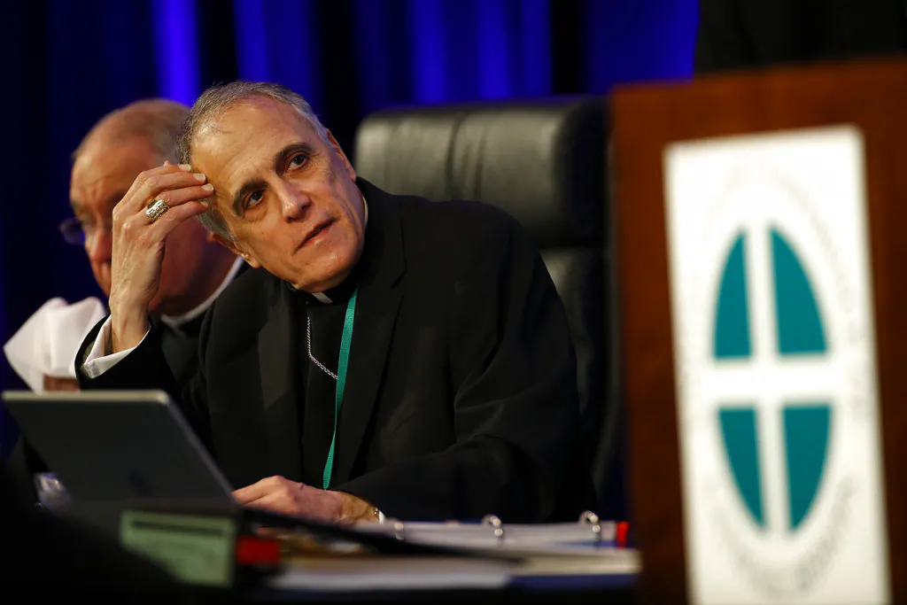 Cardinal Daniel DiNardo of the Archdiocese of Galveston-Houston, president of the United States Conference of Catholic Bishops, prepares to lead the USCCB's annual fall meeting, Nov. 12, 2018, in Baltimore. (AP /Patrick Semansky)