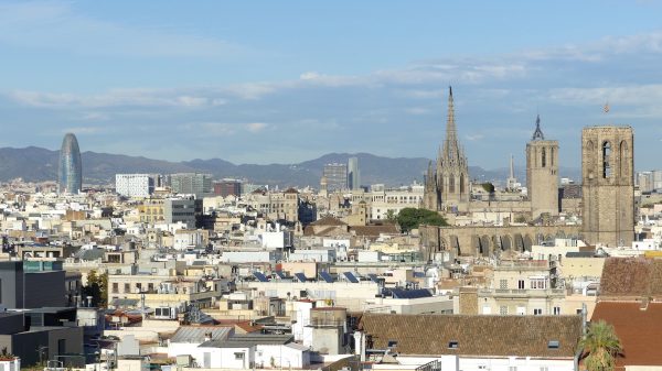 A view of Barcelona, Spain.