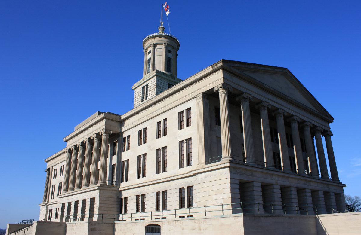 The Tennessee State Capitol is pictured