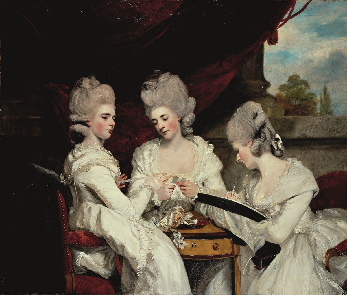 Joshua Reynolds Horace Walpoles Ladies Waldegrave
