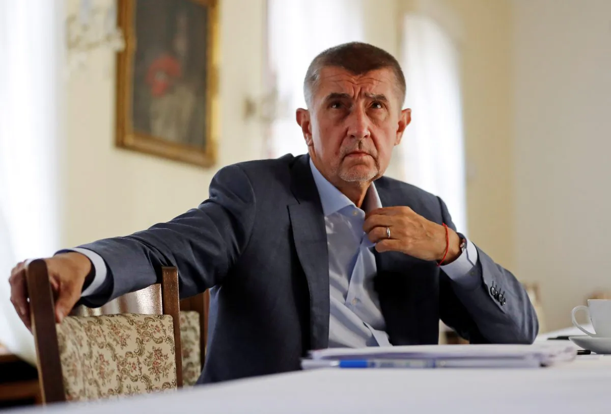 Czech Prime Minister Andrej Babis at the Hrzan's Palace in Prague, Czech Republic, on July 31, 2018. (David W Cerny/Reuters)