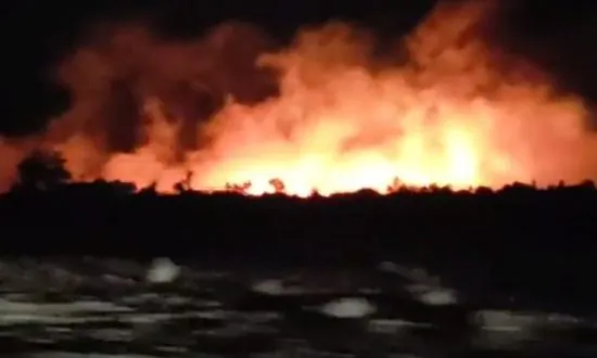 Sierra Fire Erupts Near Los Angeles