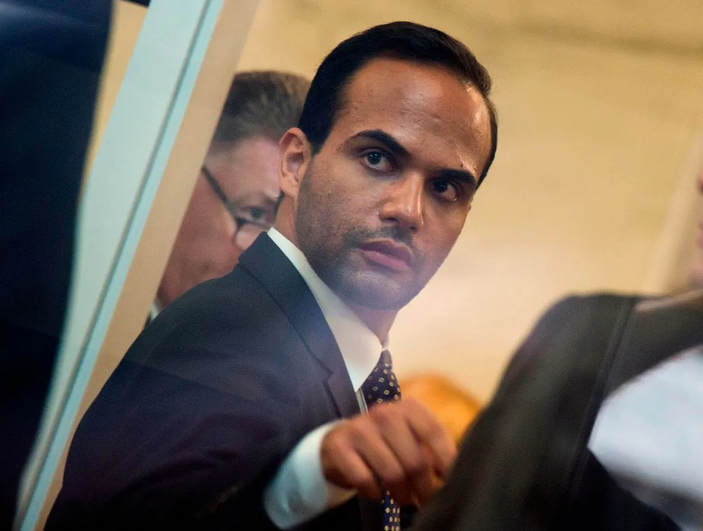 Foreign policy advisor to US President Donald Trump's election campaign, George Papadopoulos goes through security at the US District Court for his sentencing in Washington, DC on Sept. 7, 2018. (Andrew Caballero-Reynolds/AFP/Getty Images)