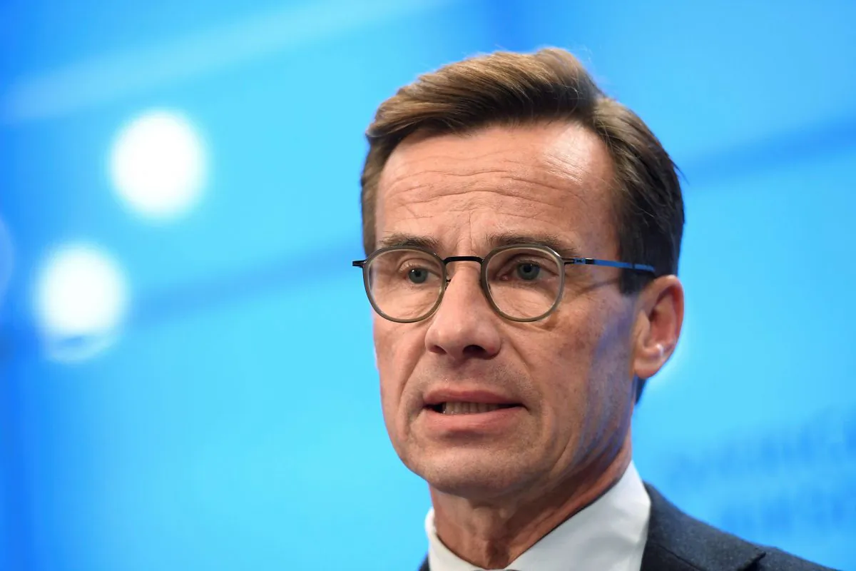 Swedish Moderate party leader Ulf Kristersson in Stockholm, Sweden, on Sept. 27, 2018. (TT News Agency/Pontus Lundahl via Reuters)