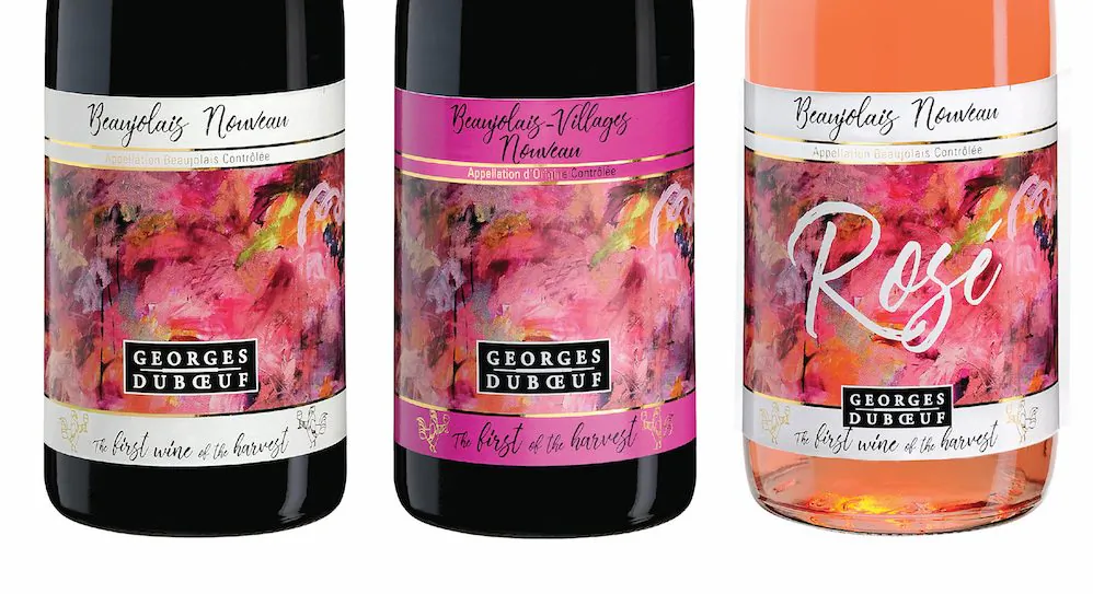 The 2018 Duboeuf Nouveau wines. (Courtesy of Quintessential Wines)