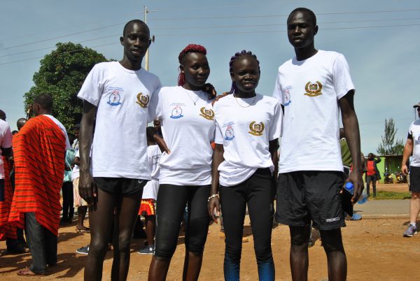 Some members of the refugee team at Kapenguria, West Pokot County, Kenya.