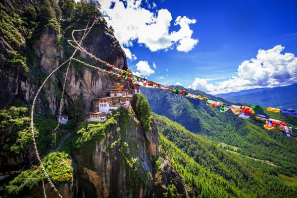 Taktshang Goemba, Tiger nest monastery, in Bhutan