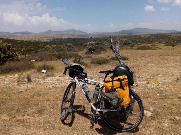 bike on the dirt road