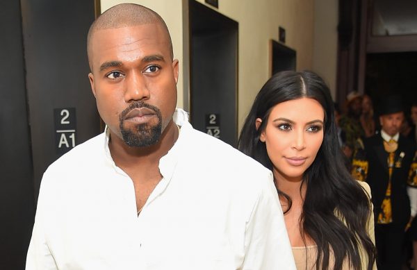 Kanye West and Kim Kardashian-West attend the Rihanna Party