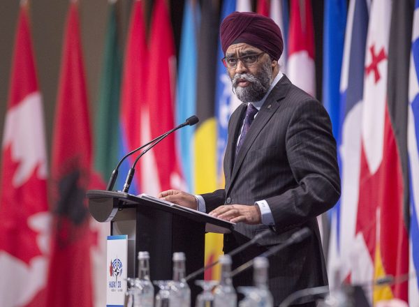 Sajjan talks about NATO's plenary session
