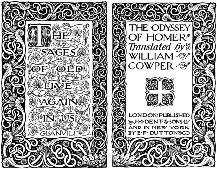 covers of Cowpers Odyssey translation