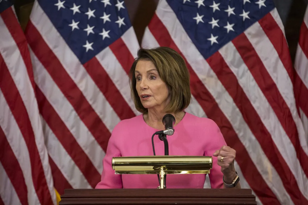 Nancy Pelosi (D-Calif.) as House Minority Leader at the Capitol Building in Washington D.C. on Nov. 7, 2018. Pelosi has recently made a deal with the Congressional Progressive Caucus to give members more positions of power in return for support in her race to become the next Speaker of the House. (Zach Gibson/Getty Images)