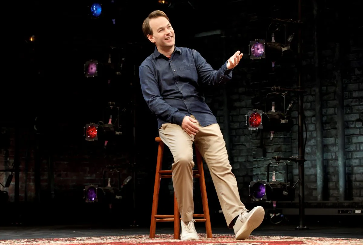 Mike Birbiglia in his one-man show “Mike Birbiglia’s the New One.” (Joan Marcus)