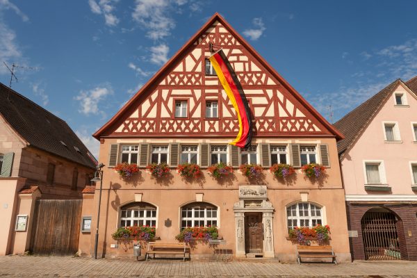 A townhouse from the mid 17th century in Roth, Germany in this file photo.