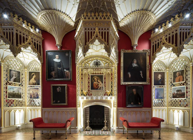 Bottom right of fireplace, the portrait of the second Baron of Sheffield, in the Gallery. (Kilian O'Sullivan)