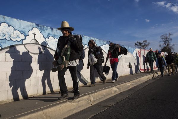 migrants leave Mexicali for Tijuana