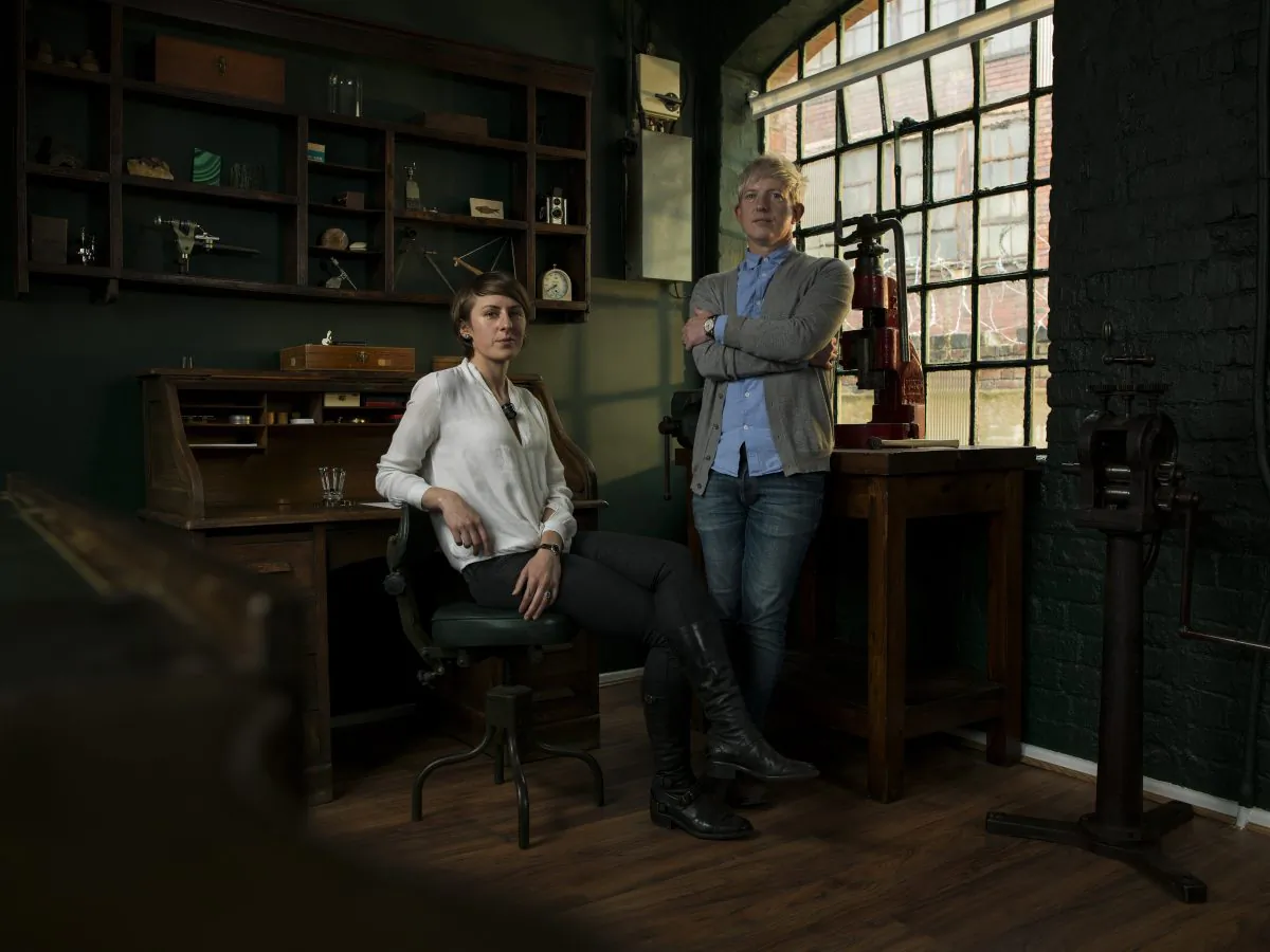 The Struthers work on each project together, and together make "one very, very good watchmaker." (Andy Pilsbury)