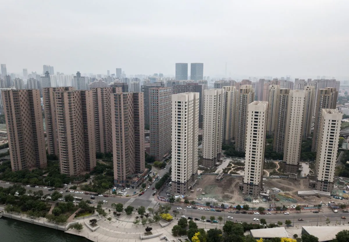 Residential developments are seen in Tianjin City on May 10, 2018. (Fred Dufour/AFP/Getty Images)
