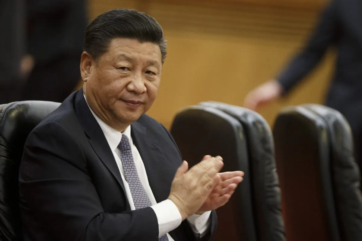 Chinese President Xi Jinping attends a signing ceremony with Dominican Republic's President Danilo Medina (not pictured) at the Great Hall of the People on November 2, 2018 in Beijing, China.  (Thomas Peter-Pool/Getty Images)